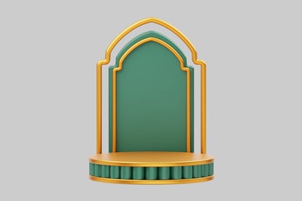 Preview: Elegant festive display stage