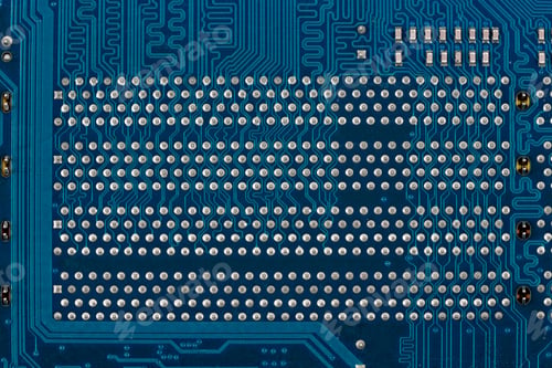 Preview: Blue circuit board a background