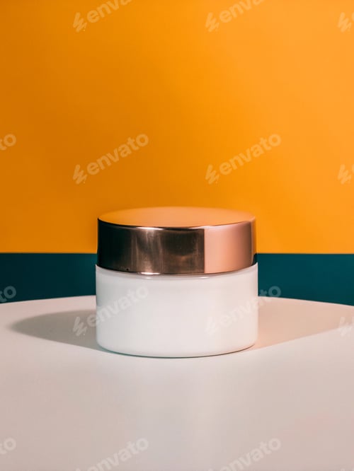 Preview: A small jar of cream sits on a table
