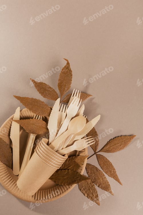 Preview: Disposable tableware from natural materials
