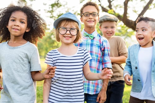 Preview: Casual Children Cheerful Cute Friends Kids Concept