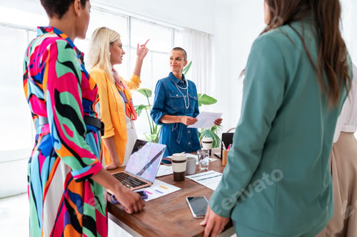 Preview: Group of businesswomen meeting in the office