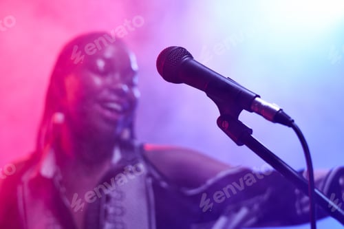 Preview: Close Up of Microphone on Stage