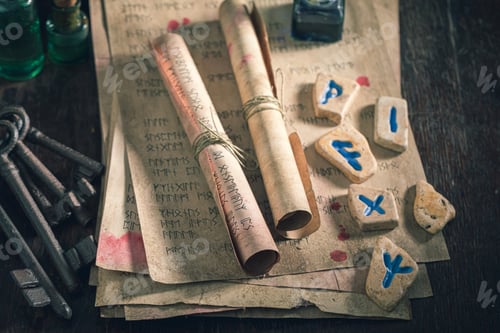 Preview: Unique divination by rune stones based on futhark alphabet