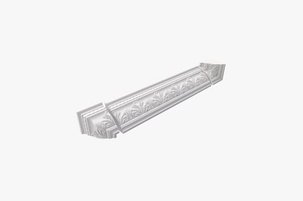 Preview: Ornate plaster corbel with symmetrical scroll design