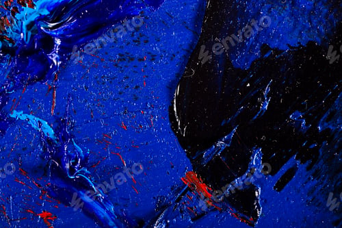 Preview: Close-up view of an original abstract oil painting on canvas