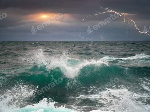 Preview: Storm in the sea.