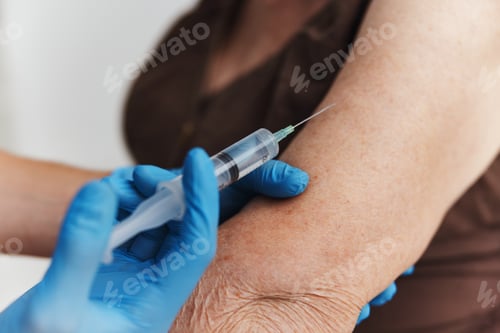 Preview: a shot in the patient's arm immunity protection vaccine passport