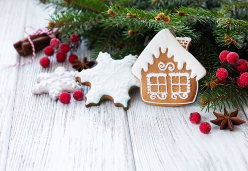 Preview: Christmas cookies and Christmas tree
