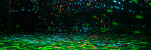 Preview: blurred rays of light on the disco floor. red green blue neon searchlight lights. laser lines and li
