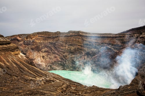 Preview: Nakadake crater, Mount Aso, Kumamoto, Kyushu, Japan