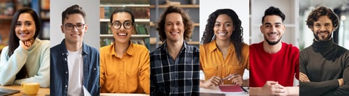 Preview: Diverse group of young adults engaging in creative collaboration indoors