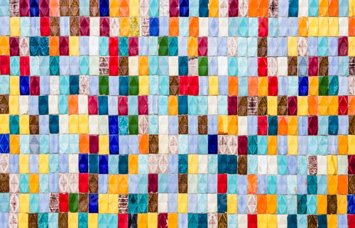 Preview: Colored Tiles - Textured Background