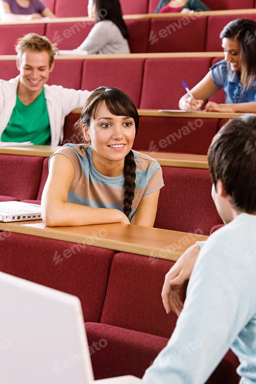 Preview: Students in lecture theatre