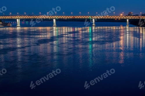 Preview: Bridge over night river