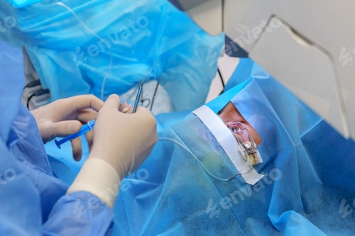 Preview: Surgeon Performing Precision Eye Surgery with Laser
