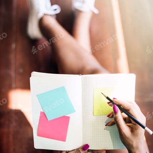 Preview: Idea Note Planning Professional Searching Concept