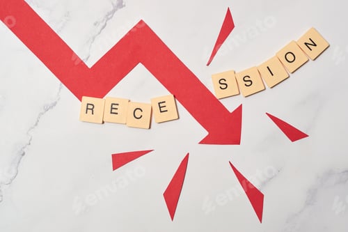 Preview: Symbol of bankruptcy, failure, recession, crisis and financial losses on stock exchange market.