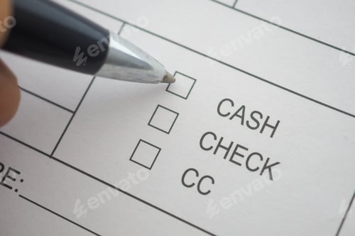 Preview: Payment options being selected on a transaction form