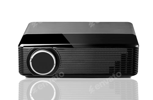 Visualização: projector isolated on white