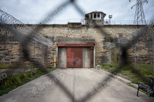 Preview: the inside of a prison with a door in front of the door