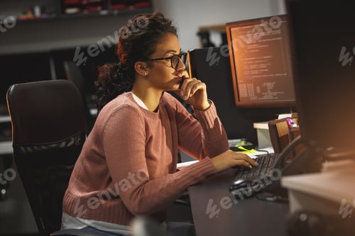 Preview: programmers work late at night