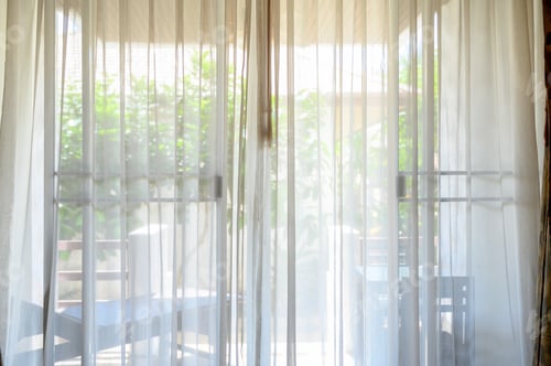 Preview: White curtains in the morning