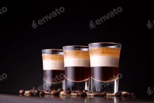Preview: B-52 cocktails on bar counter