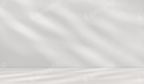 Preview: Shadow light overlay Empty cement wall room studio Backdrop Background and reflection floor