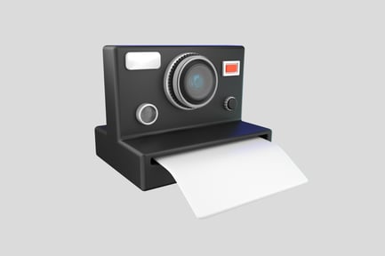 Preview: Polaroid Instant Camera 3D Illustration