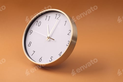 Preview: Close-up of a wall clock. The concept of time and work time is valuable for life, Alarm clock
