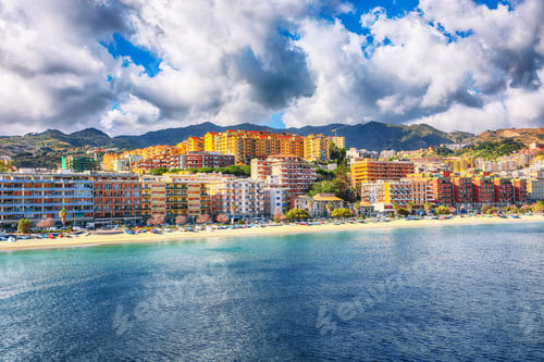 Preview: Cityscape of Messina and the Mediterranean Sea,