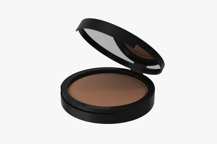 Preview: Rose-Tinted Face Powder Compact with Mirror