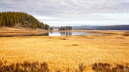 Preview: Yellowstone National Park in autumn, Wyoming, USA.