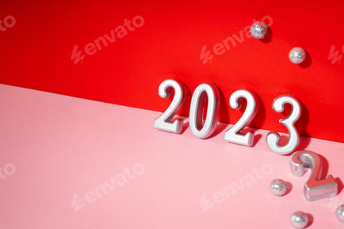 Preview: Concept of Change of year 2022 and 2023, space for text