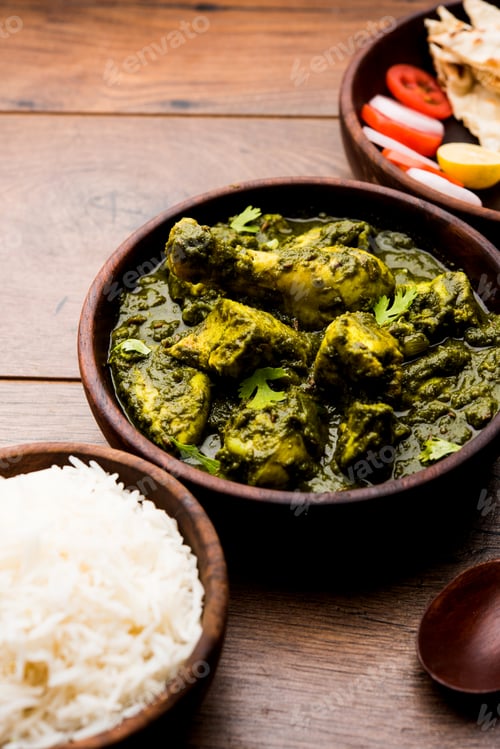 Preview: Palak or spinach Chicken or Murg Saagwala is an Indian Non vegetarian recipe