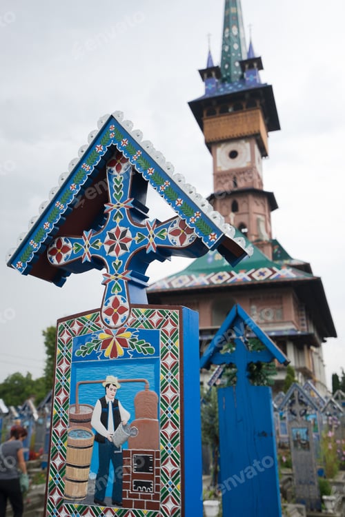 Preview: merry cemetary in Sapanta Romania Maramures