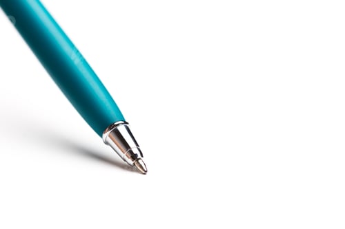 Preview: business fountain pen isolated on white background
