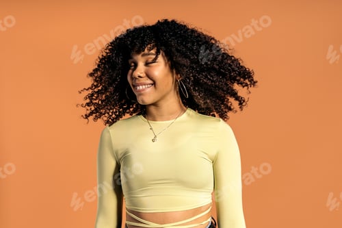 Preview: Happy African Girl Portrait