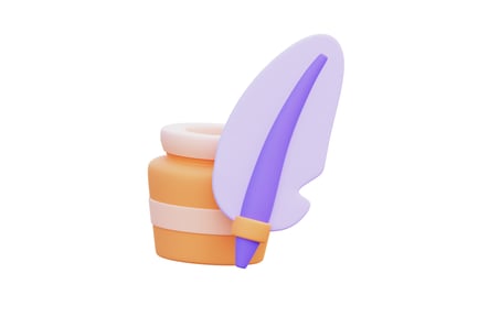 Preview: Inkwell 3D Illustration