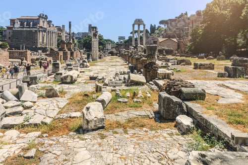 Preview: View of the Basilica Julia in the Roman Forum
