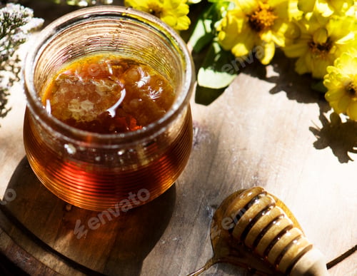 Preview: Organic honey food photography recipe idea