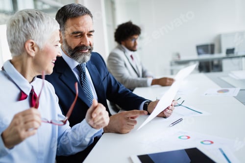 Preview: Business people conference and meeting in modern office
