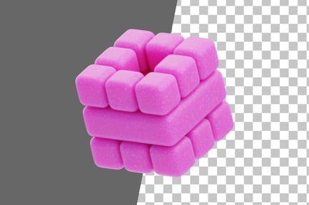 Preview: Stacked Blocks 3D Icon