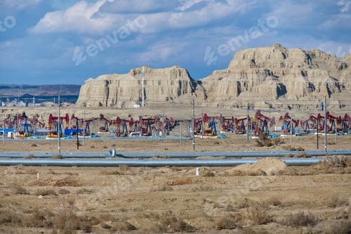 Preview: Oil field in Karamay, Xinjiang, China