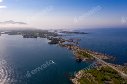 Preview: Atlantic ocean road, sunny, summer day