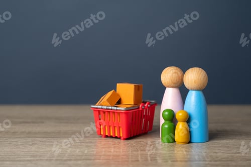 Preview: Family and shopping. Marketing.