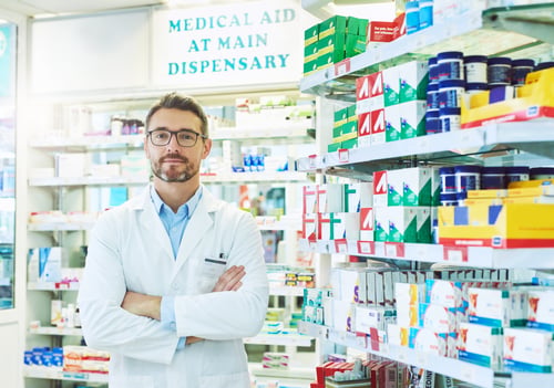 Preview: Hes the medication specialist. Portrait of a confident mature pharmacist working in a pharmacy.