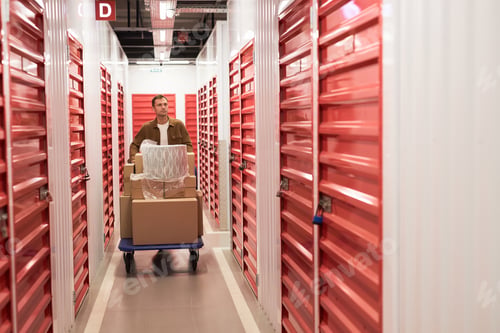 Preview: Customer Searching for Rented Unit in Self-Storage