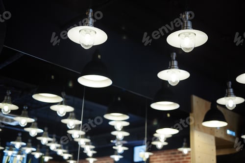 Preview: Lamps in cafe